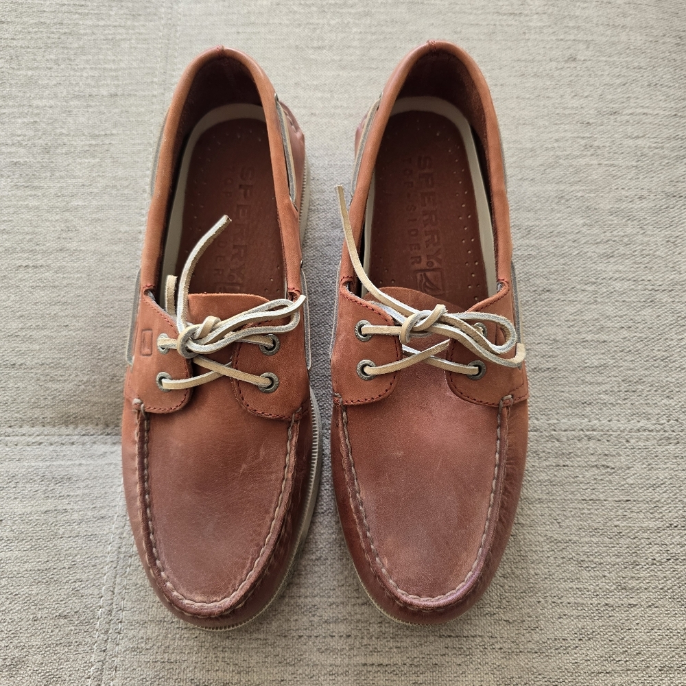 Sperry Top-Sider Authentic Original 2-Eye Boat Shoe Sz 10M EUC
